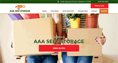 Desktop Screenshot of aaastoragebellville.com